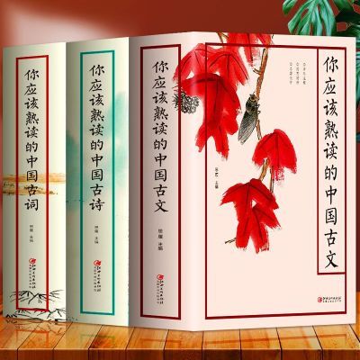 全3册你应该熟读的中国古诗古词古文古诗词爱好者的枕边书正版
