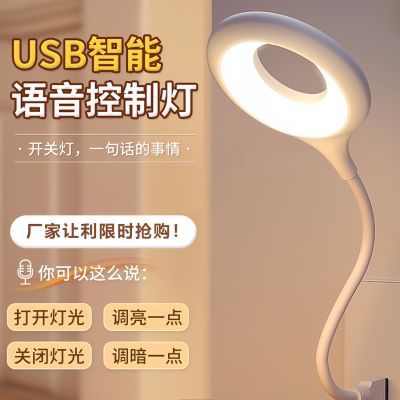 智能声控小夜灯阅读灯床头灯喂奶灯卧室灯省电USB声控台灯小夜灯