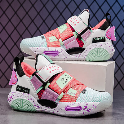 儿童篮球鞋男童2022夏季新款网面透气中大童鞋子小学生女孩运动鞋