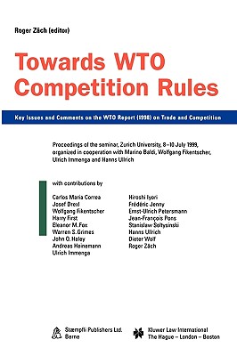 【预售】Towards Wto Competition Rules, Key Issues and