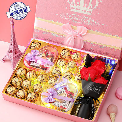 德芙巧克力礼盒装糖果花束零食送女友女生日创意七夕情人节礼物