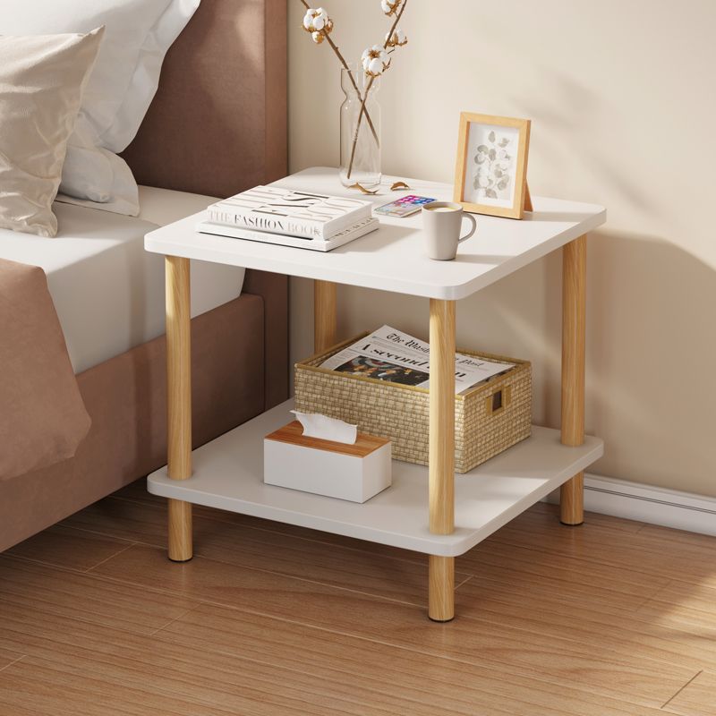 现代简约卧室小型出租房ins风床头柜简易桌子床边窄款置物架柜子