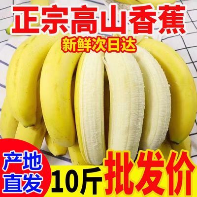 【高山甜香蕉】正宗云南香蕉当季新鲜孕妇水果整箱批发非米蕉芭蕉