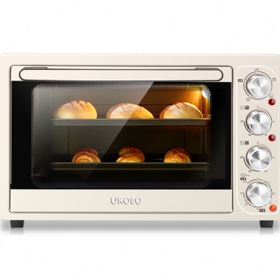 新品D1烘焙迷你多功能小型蛋糕烤箱32L全自动大容量家用电烤箱