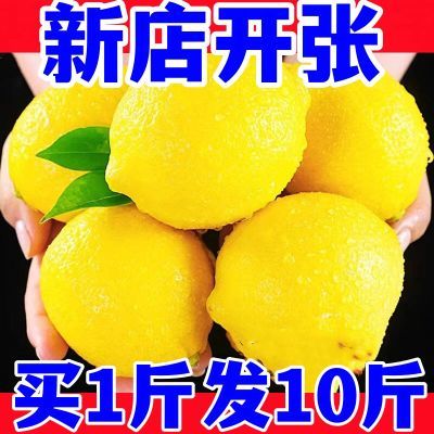 已拼10万+】四川安岳黄柠檬新鲜柠檬鲜果应季水果薄皮奶茶店专用