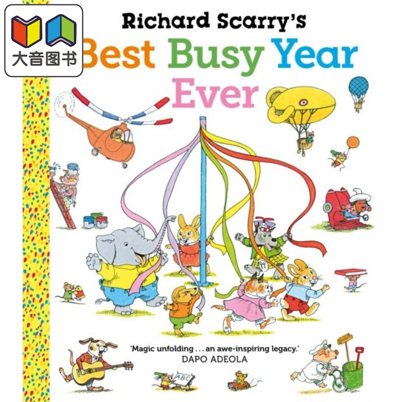 Richard Scarry’s Best Busy Year Ever 理查德·斯凯瑞 忙碌的一年 英文原版 进口图书