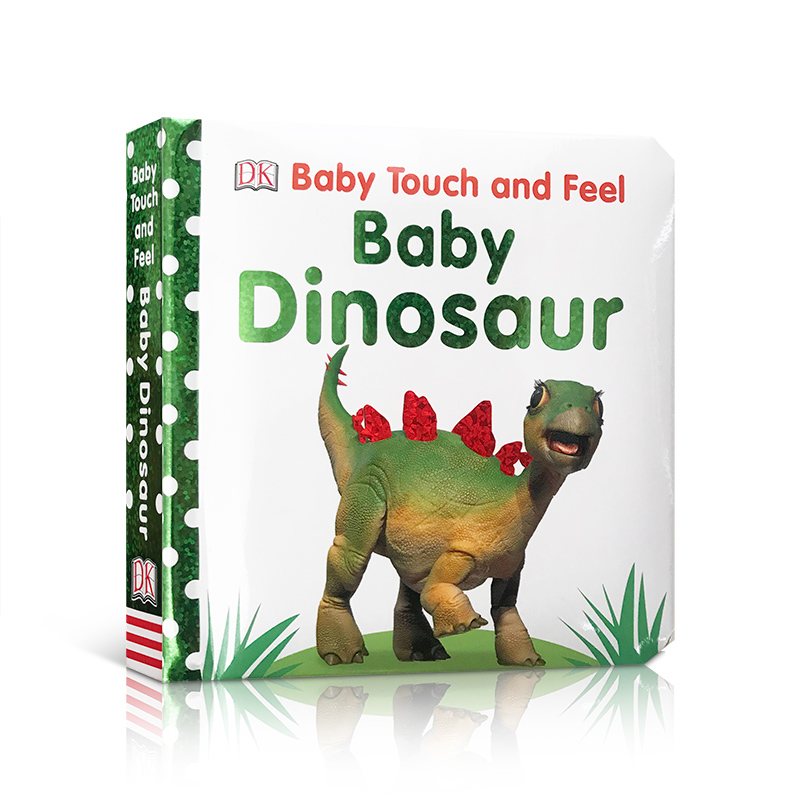 英文原版 Baby Touch and Feel Baby Dinosaur小恐龙 亲子育儿启蒙早教认知图画书感官智力开