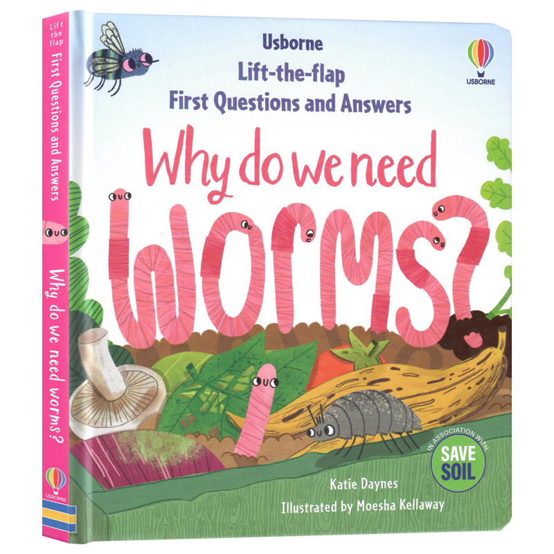 Usborne出品问与答翻翻书系列我为什么需要虫子英文原版绘本First Questions & Answers