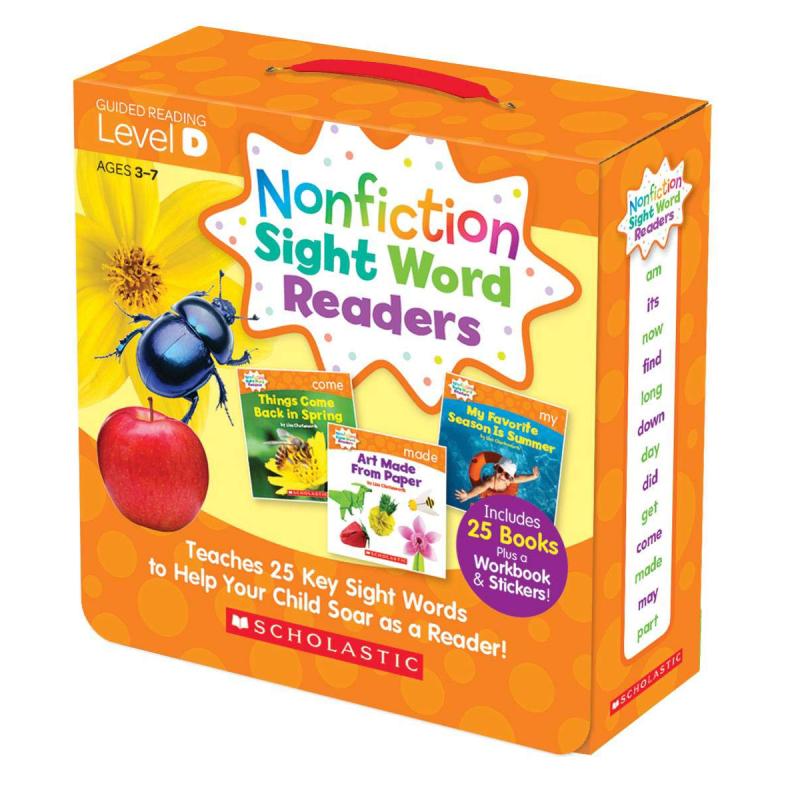 学乐高频词百科读物D级 Nonfiction Sight Word Level D 亲子英文 英语学习 视觉单词卡片 学