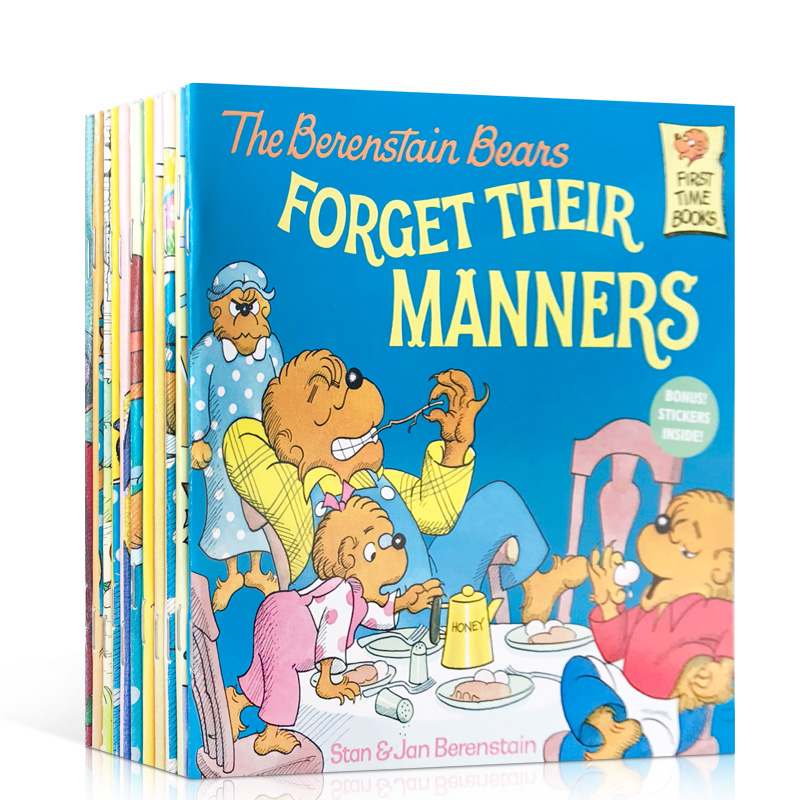 贝贝熊11册 英文原版 Berenstain bears 培养财商 情商 好习惯 亲子故事绘本 Forget Their