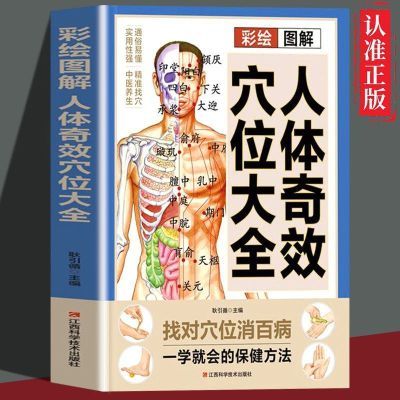 人体奇效穴位大全 彩绘图解经络按摩中医养生实用常见科学研究书