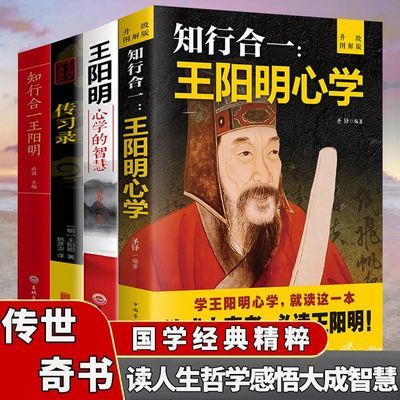 全4册王阳明心学国学经典精粹读人生哲学感悟大成智慧传习录