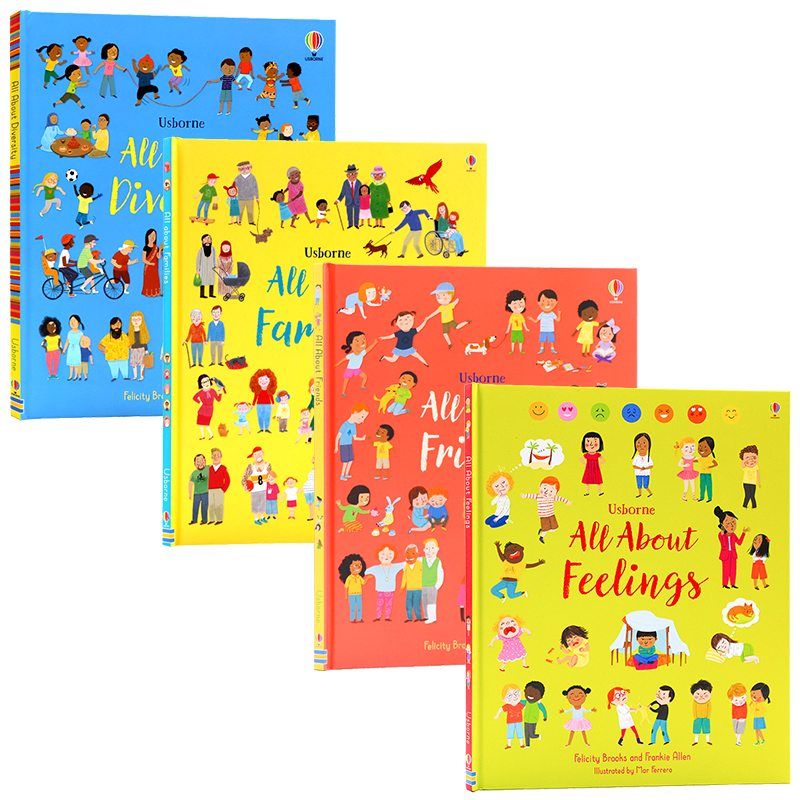 进口英文原版 Usborne出品 All About Feelings/Families/Friends/Diversi