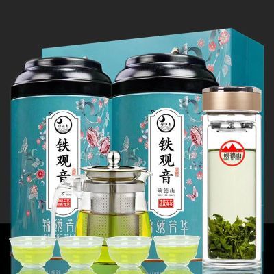 新茶铁观音茶叶浓香清香型铁观音兰花香高山乌龙茶精美罐装礼盒装