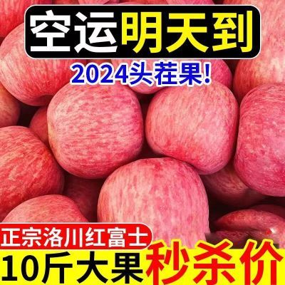 正宗商铺陕西脆甜红富士苹果水果新鲜应季冰糖心现摘整箱批发直发