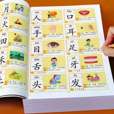 识字大王3000字幼儿园学前早教启蒙认字书儿童看图入门识字大王书