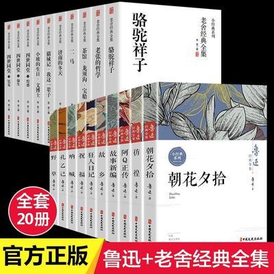 正版鲁迅经典全集十册 老舍经典全集十册原著 小说经典作品集 ZYX