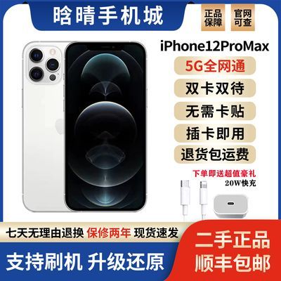 Apple/正品苹果12ProMax有面容双卡iPhone12Pro二手便宜苹果手机