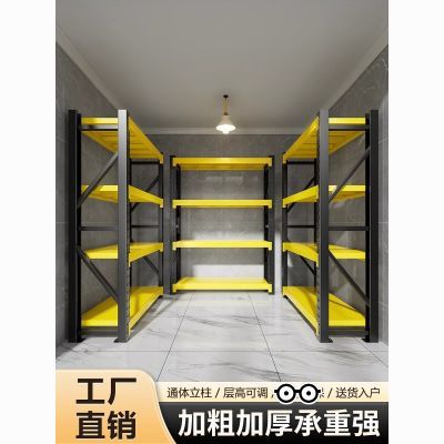 仓储货架仓库多层快递超市家用地下室置物架重型承重展示架铁架子