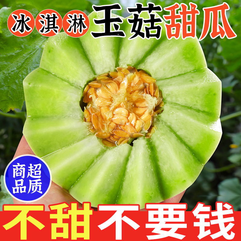 海南冰淇淋玉菇甜瓜 新鲜9斤当季孕妇水果玉菇冰淇淋翡翠香蜜甜瓜